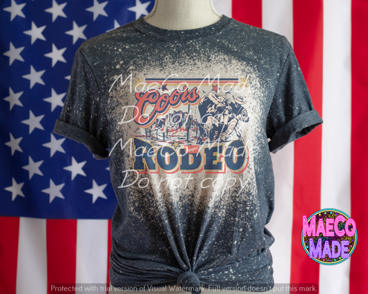 Coors Rodeo-bleached tee