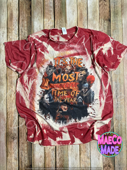 Most wonderful time of the year bleached tee
